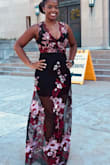 This dress has been on my radar for awhile. It finally came back in stock and I ordered just in time for a wedding. Absolutely beautiful!! The perfect mix of sexy and classy. The little black dress is super short and does ride up so beware if you will be doing any dancing. The length is also pretty long, perfect with heels. - Tiffany U.