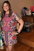 This was a cute dress! The arms were a little tight but it wasn't a huge problem. Loves the colors! - Laura M.