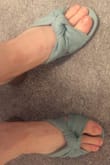 Shoes fit pretty true to size, heel is not too high, so they're comfy! Love the color! - Anna M.