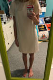 This dress is super cute, but it runs pretty big/long. I have ordered from Lulus before and I always order an xs and they fit perfect, but I ordered an xs in this dress and it was big. The material/color is good though and looks just like the picture! - Emily C.