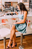 I really loved the style and how it fits and sits, but it is a bit short, it was a bit windy and I kept holdin' the skirt down whenever there was some wind, besides that its really comfy and it fit perfectly. - Yelena T.