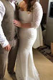 I ordered this dress for my outdoor wedding and it was perfect! It fit like a glove and I didn't have to have it altered at all. It was comfortable and hugged my curves in all the right places. - Kayla A.