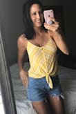 Love it! It's my new favorite casual top. Definitely let air dry as the material will shrink if u don't. - Bailey T.