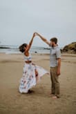 I had to get the skirt hemmed, but other than that it was the perfect outfit! I bought it to take pictures on a professional photo shoot with my husband on our honeymoon in Hawaii and this dress set was the most perfect choice! Highly recommend. - Melissa O.