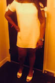 This dress is super sexy. The length, fit and shade of white is amazing.The off the shoulder with arm ties seal the deal! Once I put it on and tied they stayed in place all night! - Shonda T.
