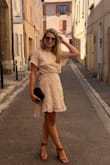 I wore this dress for a summer wedding in France and it was so perfect- light weight, flattering, and feminine. I got many compliments and loved the way the dress is cut. - Natalia R.