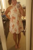 Super cute, fits well and doesn't stick to your skin at all! Nice fabric. - Andrea F.