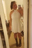 I am going to wear this dress for my bridal shower! It is super cute and will look great with my cowgirl boots!! - Andrea F.