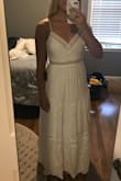 I wore this for engagement pictures and I plan on wearing it for a bridal shower coming up too. It's so pretty and flattering. Love this dress. - Allison B.