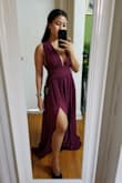 So happy with this item, couple of things though, especially for short people: it runs so long and the top area needs to be tighter as it tends to fall off, and colour seems a bit off but still nice. Overall, it's a good buy! - Gwendolyn T.