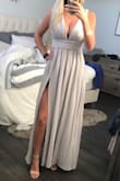 I have this dress in grey & burgundy, both for bridesmaid dresses! Can't wait to wear it. - Jasmin F.