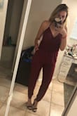 This is my favorite jumpsuit I bought from Lulus! I have long legs and not a lot fits me in length, but this was perfect. Would recommend!! - Lauren M.