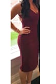 I ordered this dress in a small and it fit perfectly! The material is stretchy & super comfortable.  It was perfect for a summer wedding. I received lots of compliments! Would definitely recommend. - Alexandra S.