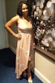 Wore this dress to an outdoor wedding in Vegas. It was hot outside but I was comfortable in this dress. Has beautiful movement when you walk in it. I got so many compliments, can't wait to wear it again!! - Ashley S.