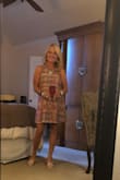 Loved it the moment I saw it. It is a little large around the arm pit and a little tight around my chest but got lots of compliments on this and it looked great with my nude heels and jewelry. It is cotton so no give but fits me I usually wear a 4. - Gina G.