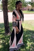 This dress was so beautiful....FLOWY.....and comfortable. - Nekieria J.
