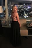 This dress fit perfectly... It is adjustable in the back so any bust size should do ok. - Shannon M.
