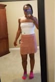Short and cute casual skirt. Nice material and love that I can wear with sneakers, sandals or boots. - Laticha B.