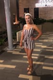 I wore this out for date night and got so many compliments! However this is also cute to wear during the day time.
It was a bit snug in certain areas but it's one of my new favorites. - Leaha S.