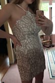 I don't normally give 5 stars but I can't find anything wrong with this dress. It's absolutely perfect! Fits like a glove and has adjustable straps so you can be sure it will fit you! Cannot wait to wear this to my graduation! - Ella S.
