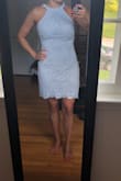 I love this dress and have it in 2 colors! It is a perfect fit and very comfy. Looks adorable with sandals or heels! - Jina C.