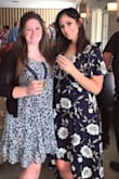 I really love this dress! I did have to safety pin the chest area because it was a little big for me in the chest and didn't completely stay shut no matter how tight I tied the strings. - Tiffany D.