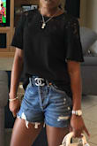 Stunning, classic black lace top! A must have to complete any wardrobe. - Shquita M.