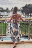 Fits TTS and the length was not too long, which my short legs appreciated. Loved the tie back halter as well so you could adjust the fit. - JENNIFER T.