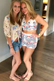 Amazing wore it for my bachelorette party and got sooo many compliments! The top was perfect and I didn't even need a bra! Great quality. A little stretchy. Perfect! - Krista P.