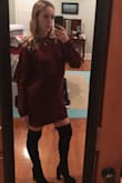 I absolutely adore this dress and want to own every color!! The colors it comes in are all gorgeous! The length is great and it is super comfortable! Also in this picture are shoes that I bought from Lulus and they are beautiful and don't fall!! - Elena T.