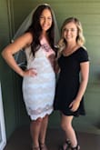 I loved it! I originally ordered it in a size medium but it was WAY to small. Large was better, but still a little snug. I wore it for my bachelorette - Rachel