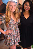 I bought this romper to wear in the summer. It's a beautiful thin fabric and the cut-out teases with just the right amount of skin showing. The pattern is just as beautiful in person, but the one thing I must say would be that it is pretty short. I am 5'3 and I had to be mindful bending down in this outfit. The romper is flowy at the bottom so it can definitely be revealing if you're not careful - especially on windy days. But all that aside, it's gorgeous and I would definitely recommend. - Corbin P.