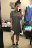 I love that it fits me perfectly as a casual every day dress but I can also style it up with a belt for a more chic look. The material is of good quality and feels cool to the touch. Great for the spring/summer! - Kim P.