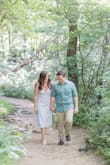 I wore this dress for my engagement photos and I LOVED how they turned out! The dress is a little big so I will go get it altered but I loved it so much! So comfy and cute but easy! - Nicole H.
