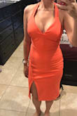 Love the color of this dress. I may need to get it taken in since the boob area is a little bit but otherwise, love! Can't wait to find an excuse to wear it. - Emily R.