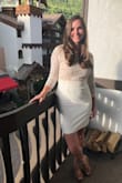 This dress is really flattering and super comfortable. Wore it for my bachelorette party and got so many compliments! - Kacey P.