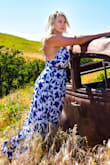 I wear this dress too much...but it's so cute and looks great with a belt around it as well! My roommate borrowed it from me and she's a few sizes up from me but it hugged her perfectly! #sisterhoodofthetravelingdress - Chelsea F.