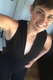 I have been searching for a great jumpsuit but have had trouble because of my height. After reading reviews, I went with the XL instead of the L and it fits perfectly! Pants are long enough (I can even wear a small heel) and no camel toe! It is very flattering and I received lots of compliments. One thing to know is that there is no zipper--it's stretchy. So, in order to go to the bathroom you have to pull the back straps up over your head. That wasn't a problem for me as I have short hair and could easily fix it. But this wouldn't work if you were doing some sort of up-do that you wouldn't want touched. - Erica H.