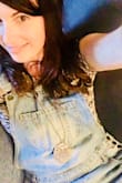 I have been looking for overalls for years. These are very cute. I sized up, and they look casual but still a little curves show. The knee holes are way above my knees, and on me, the legs look good unrolled, unlike many comments. Even though the knee holes are not at the knees, my husband thinks it's better that way; that they will last longer. 

All in all, very pleased. - Laura B.