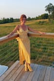 I received many compliments on the color of the dress . - Katherine M.