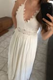 Was looking for a yacht cruise outfit, this ones looks great, I wasn't thrilled with the triangles on the side though (close to the armpit) but I'm very picky so maybe that's just me. Otherwise the dress looked and fit great, would look even beach-ier with a side slit! - Melissa L.