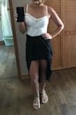 This skirt is everything- short and low, mini and maxi! I would buy it in every color if they had more to choose from. It fits perfectly and goes with everything. - Amanda C.