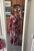 I really loved this dress, style & color of it. Unfortunately, it didn't fit me the way that I would've liked it too. I would have needed to alter quite a bit such as the sleeves, waist and length. - Rosalyn T.