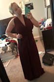 I ordered this dress for my sisters wedding & it is absolutely perfect! I was so excited to try it on. it's a little heavy but it doesn't weigh me down or anything. I have a small waist but huge bust so I was scared the top part was going to be a little small but it honestly was great. there is enough fabric to keep my boobs in & together so I don't have to wear a bra either! I am excited to wear this to the wedding & see all the different ways we can wear it! - Morgan D.