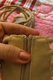 These were exactly what I was looking for- a strappy, nude wedge that wasn't too bulky or too high. They looked amazing on and perfectly complimented my maxi wrap dress I'm wearing to a wedding. 
However, the way the zipper comes up slightly above the body of the shoe made them very scratchy/stabby on the backs of my legs. Sadly, I had to return them. Lulus customer service was very helpful throughout the entire process, though! - Elizabeth G.