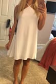 I loved this dress but wished an xsmall was available when purchased. It's a little loose under the arms and chest area but still wearable depending on the event. - Kelsey B.