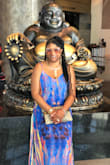 Based on the reviews i ordered a M (although I'm a L) it was too tight so iI sent it back for a L. The dress is beautiful!!! Vibrant colors and a nice flow. Any and everything I've ordered from Lulus I love and I always receive my items in a timely fashion!!! - Sakina K.