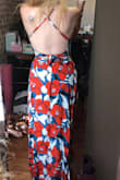 Okay this two piece set is absolutely STUNNING! The colors pop like you wouldn't believe. The skirt runs very long, I am only 5'3 and I am drowning in fabric, but it's so beautiful it is worth getting it hemmed. The top is so sexy. I love the back and how well it fits. I especially love that I can wear this without a bra. Obsessed with this purchase and I cannot wait to wear it out! - Corbin P.