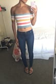 It's a cute top. I will probably only wear it for a couple of years because it's quite "young." Luckily, it wasn't too expensive. Probably shouldn't be wearing tops like this past a certain age :P. - Claudia R.