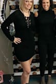 Fabric is comfortable and stretchy, length was long for what I was looking for, but made it work by scrunching it up a little. It did ride up a bit too, but most body con dresses do. Do love the front tie detail. - Allison B.